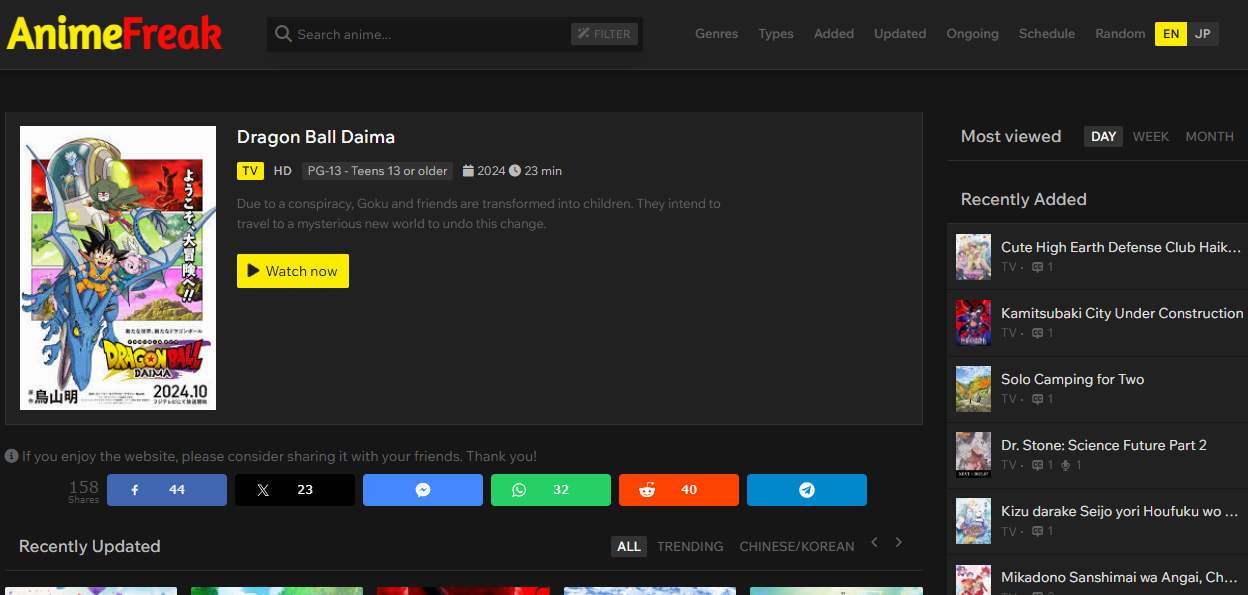 AnimeFreak Screenshot 1